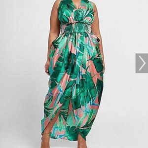 Plus size halter dress